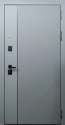 Металлическая квартирная дверь с окрашенными плитами МДФ