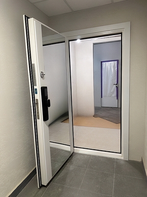 Дверь со smart-замком и зеркалом Дверь со smart-замком и зеркалом