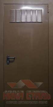 Дверь в трансформаторную с жалюзийной решеткой Дверь в трансформаторную с жалюзийной решеткой