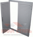Двустворчатые ставни-жалюзи на окно