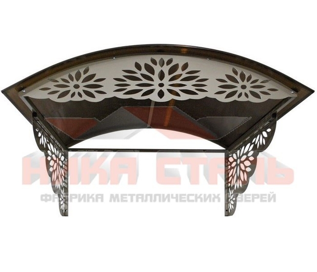 Металлический козырек над крыльцом Металлический козырек над крыльцом