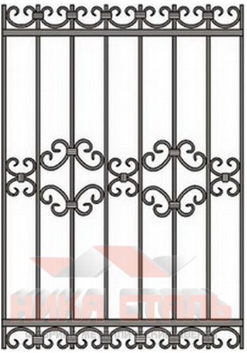 Кованая решетка на окно КР 12