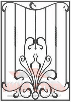 Кованая решетка на окно КР 15 Кованая решетка на окно КР 15