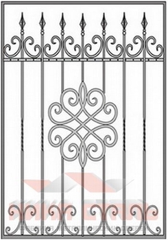 Кованая решетка на окно КР 19 Кованая решетка на окно КР 19