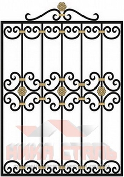 Кованая решетка на окно КР 24 Кованая решетка на окно КР 24