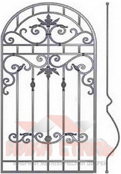 Кованая решетка на окно КР 29 Кованая решетка на окно КР 29