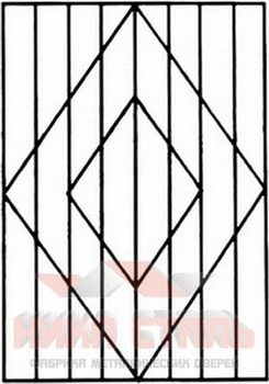 Сварная решетка на окно СР 4 Сварная решетка на окно СР 4