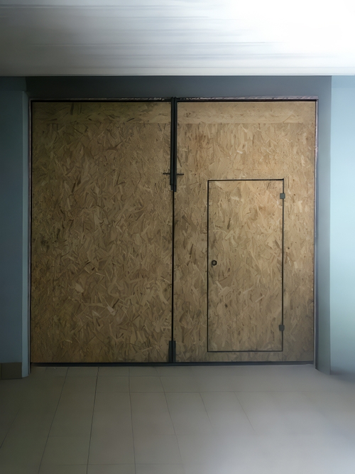 Ворота с отделкой ОСП Ворота с отделкой ОСП