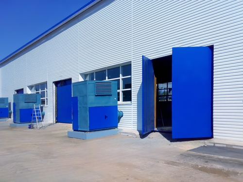 Ворота синего цвета Ворота синего цвета